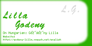 lilla godeny business card